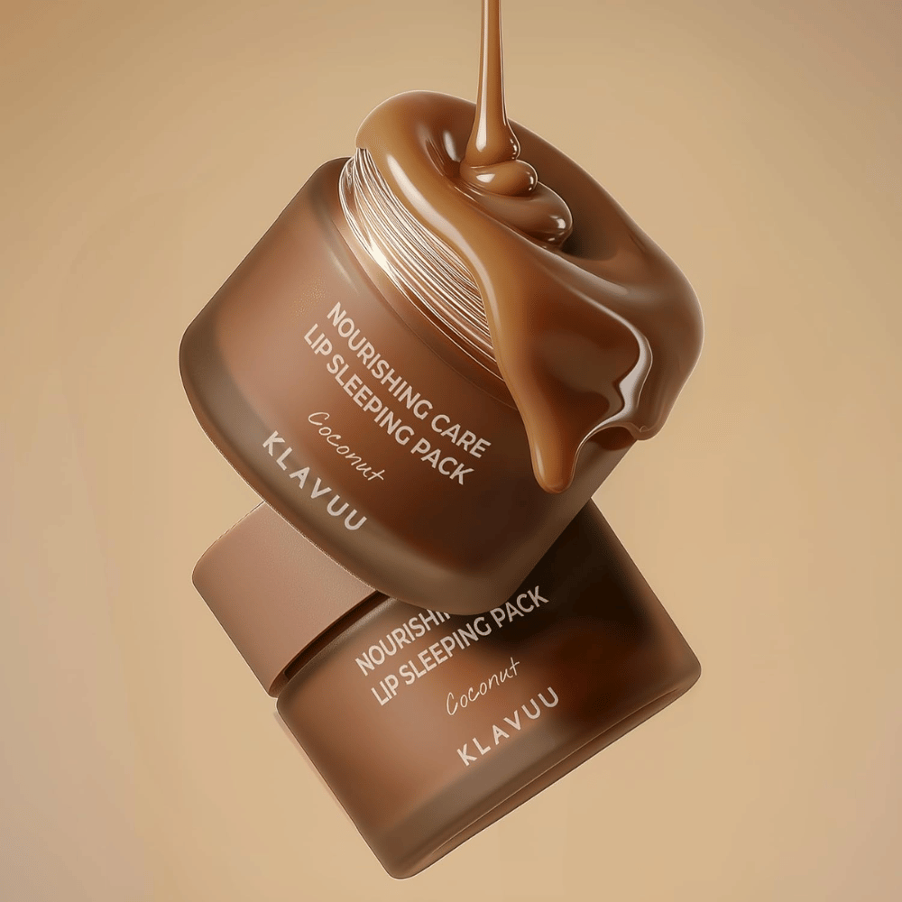 KLAVUU Nourishing Care Lip Sleeping Pack Coconut – kosteuttava yönaamio huulille kookoksella, joka pehmentää kuivia ja rohtuneita huulia.
