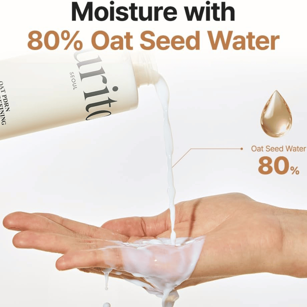Purito SEOUL Oat PDRN Gentle Refining Toner 80% kauran siemenvettä – kosteuttava ja rauhoittava kasvovesi herkälle ja akneen taipuvaiselle iholle