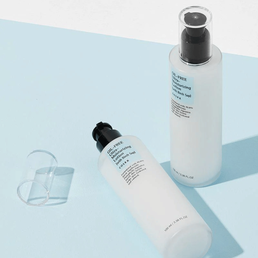 COSRX Oil-Free Ultra-Moisturizing Lotion with Birch Sap 100 ml kevyt öljytön kasvovoide koivun mahlalla rasvaiselle ja sekaiholle