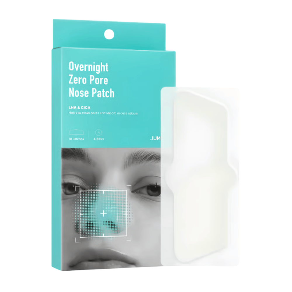 JUMISO Overnight Zero Pore Nose Patch Set – 10 huokoslaastaria, joissa on LHA:ta ja CICAA