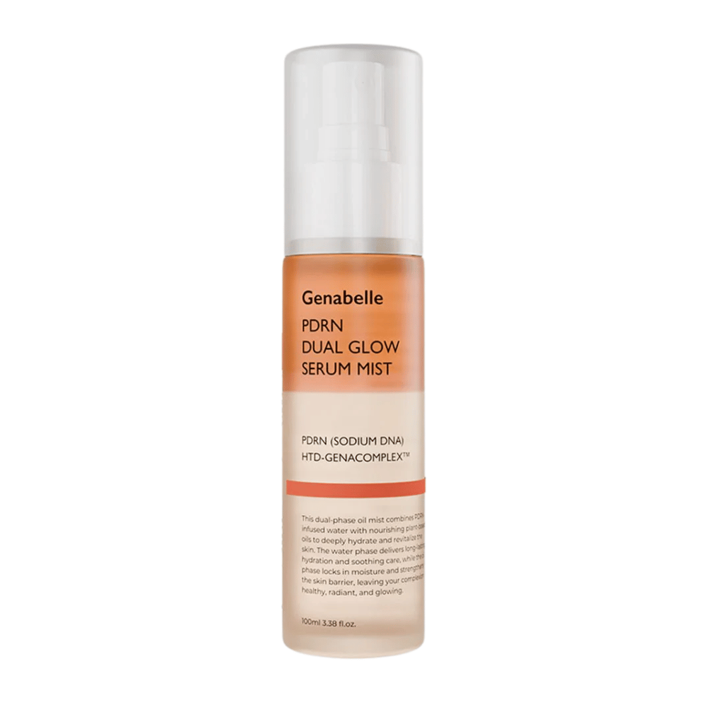Genabelle PDRN Dual Glow Serum Mist 100 ml tuotekuva valkoista taustaa vasten