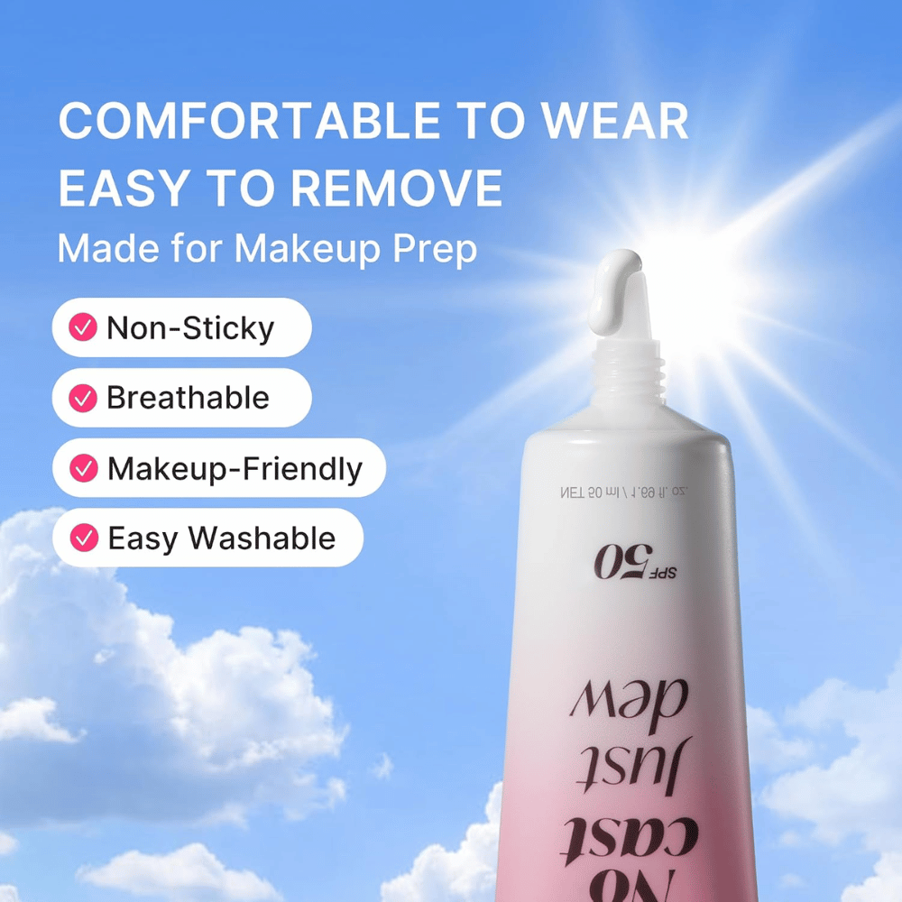 2. Medicube PDRN Hydrating UV Serum SPF 50+ – kevyt aurinkosuojaseerumi tahmaamattomalla koostumuksella, joka toimii meikin alla
