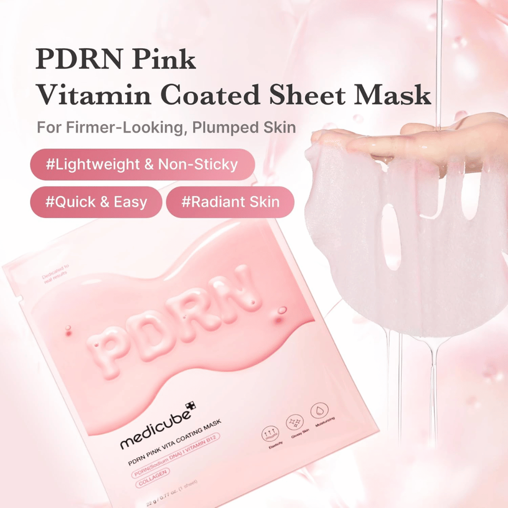 Tuotekuva maskin ja pakkauksen kanssa – painopiste kosteuttavassa Sheet mask-vaikutuksessa sekä kevyessä, ei-tahmaisessa tunteessa.