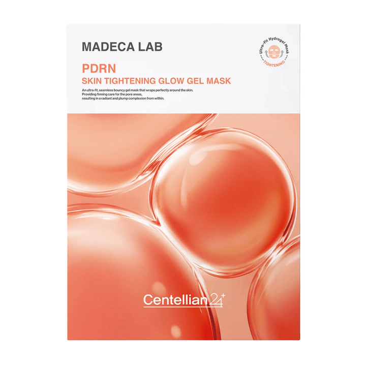 MADECA LAB PDRN Skin Tightening Glow Gel Mask Centellian24 – korealainen geelinaamio PDRN-teknologialla kiinteämmälle iholle, hehkulle ja parantuneelle ihon elastisuudelle.