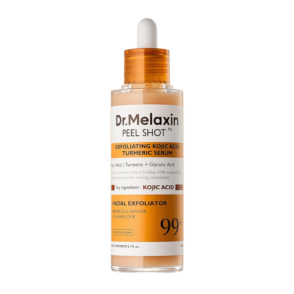 Dr Melaxin Peel Shot Kojic Acid Turmeric Seerumi 80 ml, jolla on kuoriva vaikutus ja joka puhdistaa ihon syvältä sekä parantaa ihon hehkua