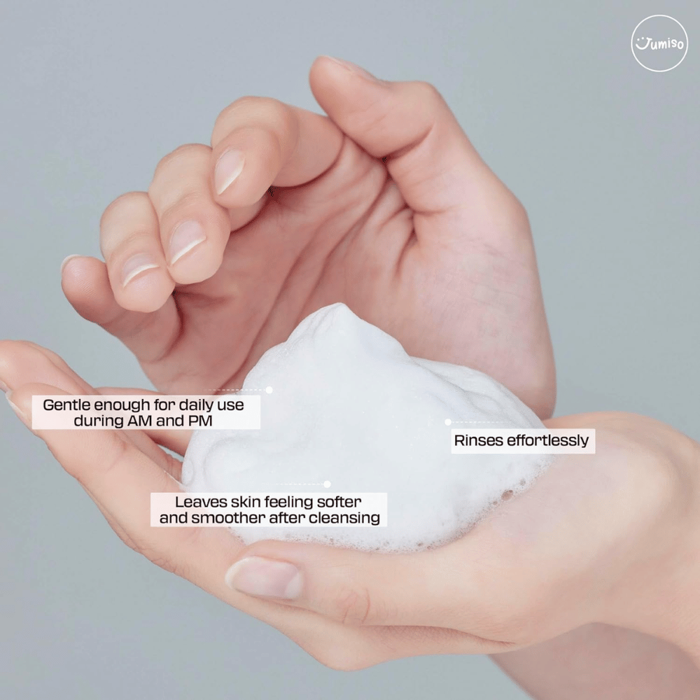Jumiso Pore Purifying Salicylic Acid Foaming Cleanser – mieto, matalan pH:n kasvojen puhdistusaine salisyylihapolla, joka puhdistaa huokoset ja sopii päivittäiseen käyttöön aamulla ja illalla