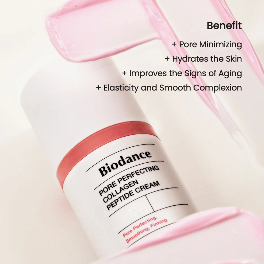 Biodance Pore Perfecting Collagen Peptide Cream koostumus – huokosia pienentävä ja kiinteyttävä kasvovoide kollageenilla