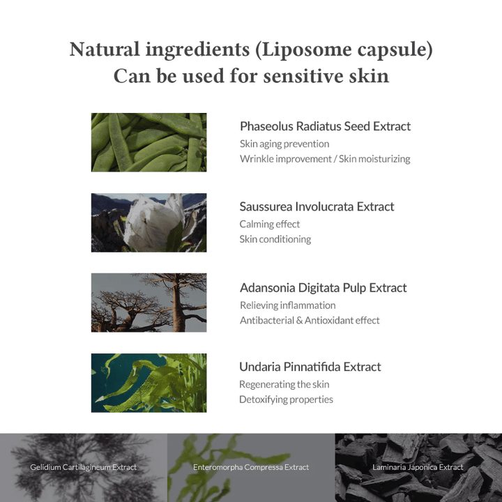 Dr. Althea Premium Quick Step Sebum Cleanser kasvipohjaisilla ainesosilla, kuten Phaseolus Radiatus ja Centella-tyyppiset uutteet, jotka auttavat rauhoittamaan ihoa, vähentämään tulehdusta ja kosteuttamaan.