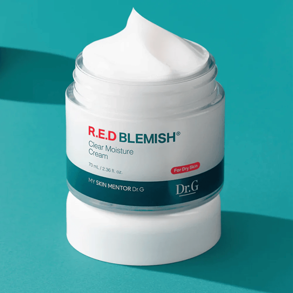 Dr.G R.E.D Blemish Clear Moisture Cream – täyteläinen kosteuttava voide, kehitetty kuivalle ja kosteusköyhälle iholle.