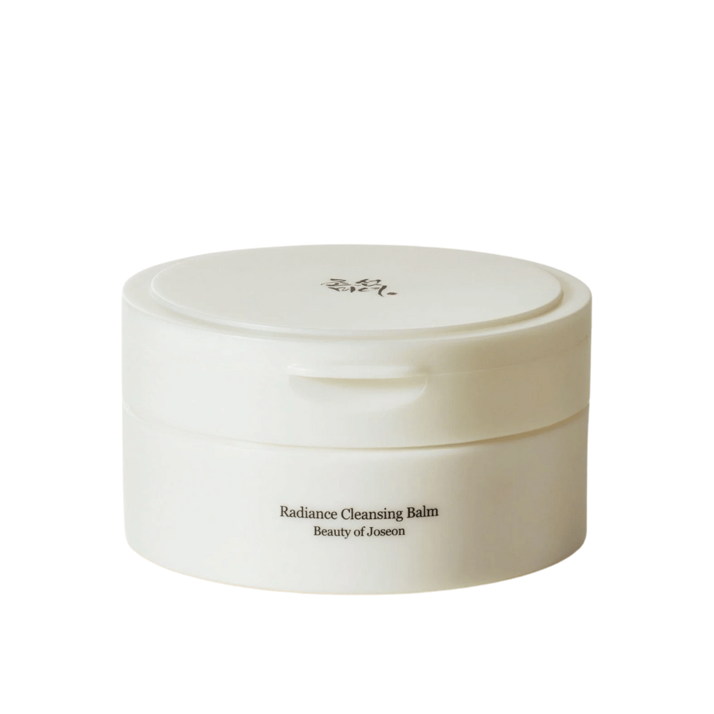 Tuotekuva Beauty of Joseon Radiance Cleansing Balm valkoisessa pakkauksessa – öljypohjainen puhdistus puhtaalle ja kirkkaalle iholle.