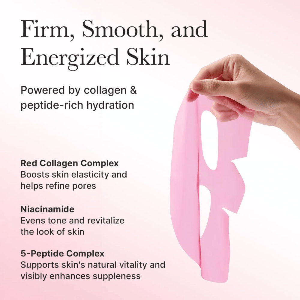 Edut Arencia Red Collagen Jello Mask – rikastettu punaisella kollageenilla, niasiiniamidilla ja peptideillä, jotka vahvistavat kimmoisuutta, tasoittavat ihonsävyä ja antavat energiaa iholle.