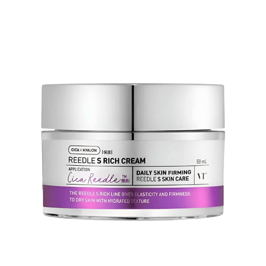 VT Cosmetics Reedle Shot Lifting Cream 50 ml peptidejä ja hyaluronihappoa, jotka vahvistavat ihon suojamuuria ja tekevät ihosta kiinteämmän ja sileämmän.