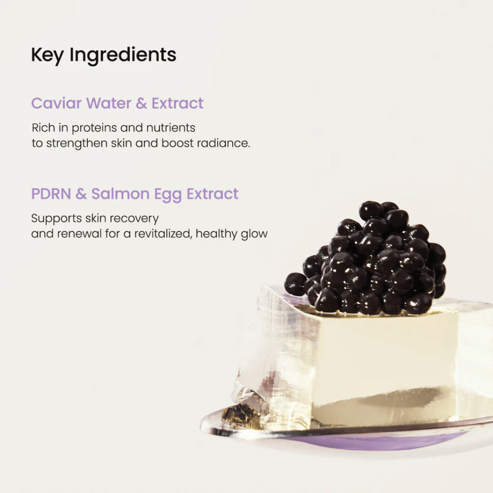 Uusi geelipohjainen Sheet mask Biodance – Rejuvenating Caviar PDRN Real Deep Mask, joka elvyttää ihoa ja vahvistaa ihon suojakerrosta