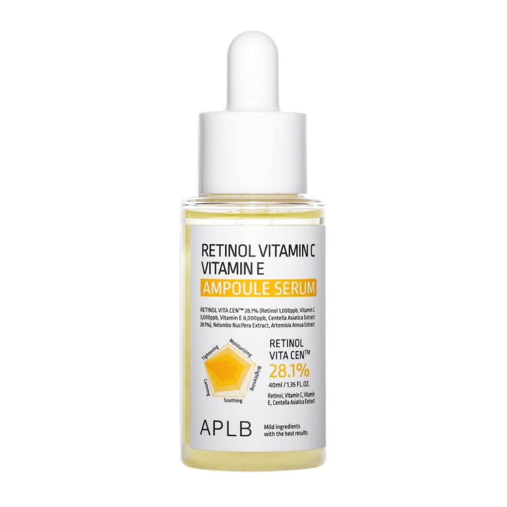 APLB Retinol Vitamin C Vitamin E Ampoule Serum 40 ml tuotekuva valkoista taustaa vasten