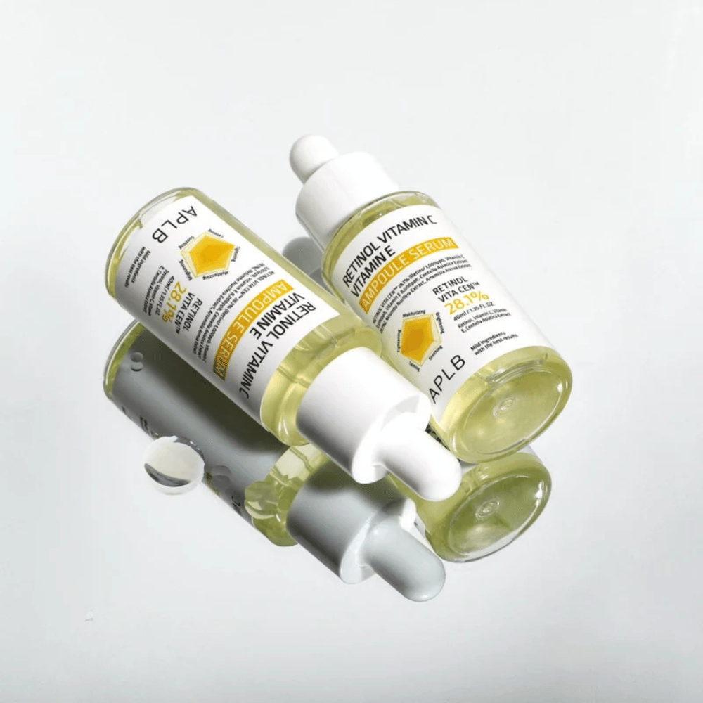 APLB Retinol Vitamin C Vitamin E Ampoule Serum pullot peiliefektillä