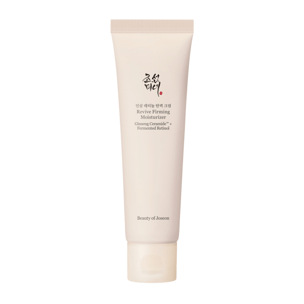 Kuva – esille leikattu tuote (tärkein)
Beauty of Joseon Revive Firming Moisturizer – kasvovoide ginsengillä ja retinolilla, joka kosteuttaa, vahvistaa ihoa ja ehkäisee ikääntymisen merkkejä.