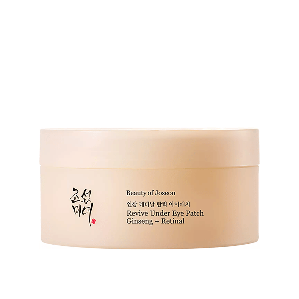 Beauty of Joseon Revive Under Eye Patch Ginseng + Retinal  purkissa, korealaiset silmänympäryslaput, jotka auttavat vähentämään hienoja juonteita, tummia silmänalusia ja kuivuutta silmien ympärillä.