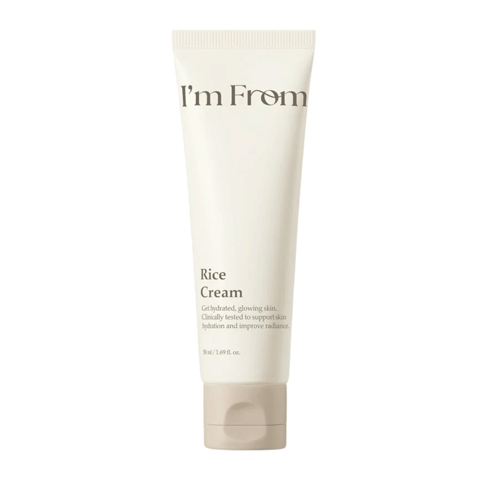 I'm From Rice Cream 50 ml kosteuttava kasvovoide riisiuutteella hehkua ja vahvaa ihon suojamuuria varten