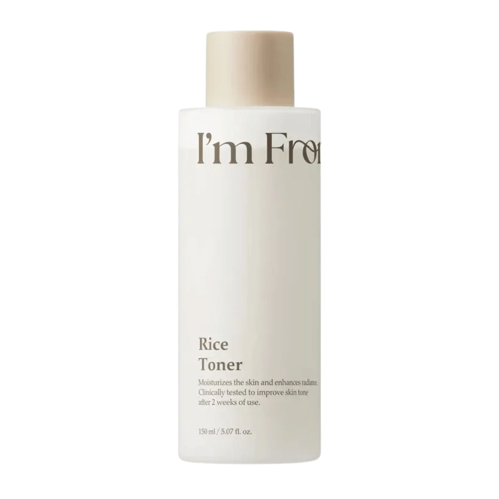 I'm From Rice Toner 150 ml kosteuttava kasvovesi, jossa on 77,78 % riisiuutetta hehkua varten