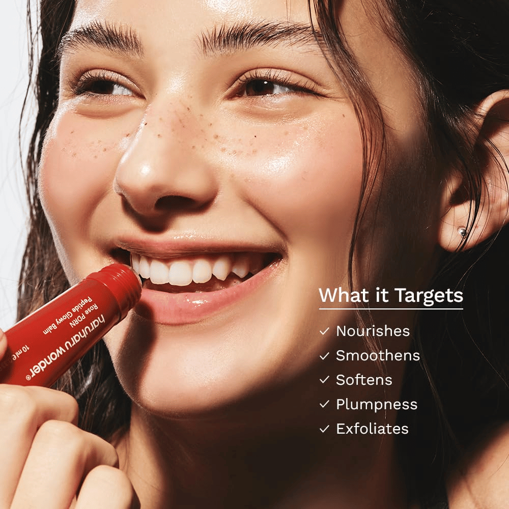 Haruharu Wonder Rose PDRN Peptide Glowy Balm – hoitava huulivoide, joka kosteuttaa, pehmentää ja antaa täyteläisemmän tunteen