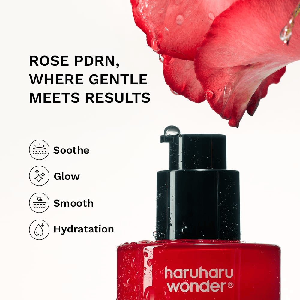Haruharu Wonder Rose PDRN Soothing Serum – kosteuttava seerumi hehkua, pehmeämpää ihoa ja rauhoittavaa vaikutusta varten