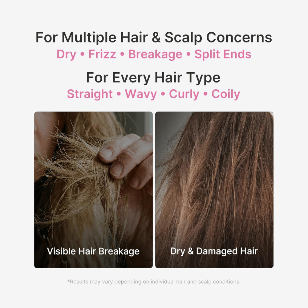 Medicube Rosemary PDRN Hair & Scalp Conditioner joka auttaa vähentämään hiusten katkeilua ja tekee hiuksista pehmeämmät ja tuuheammat