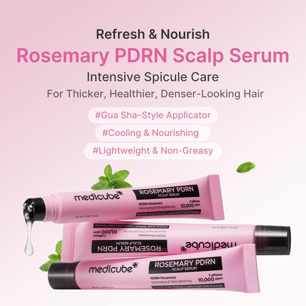Medicube Rosemary PDRN Scalp Serum – intensiivistä hoitoa päänahalle ja tuuheammille hiuksille