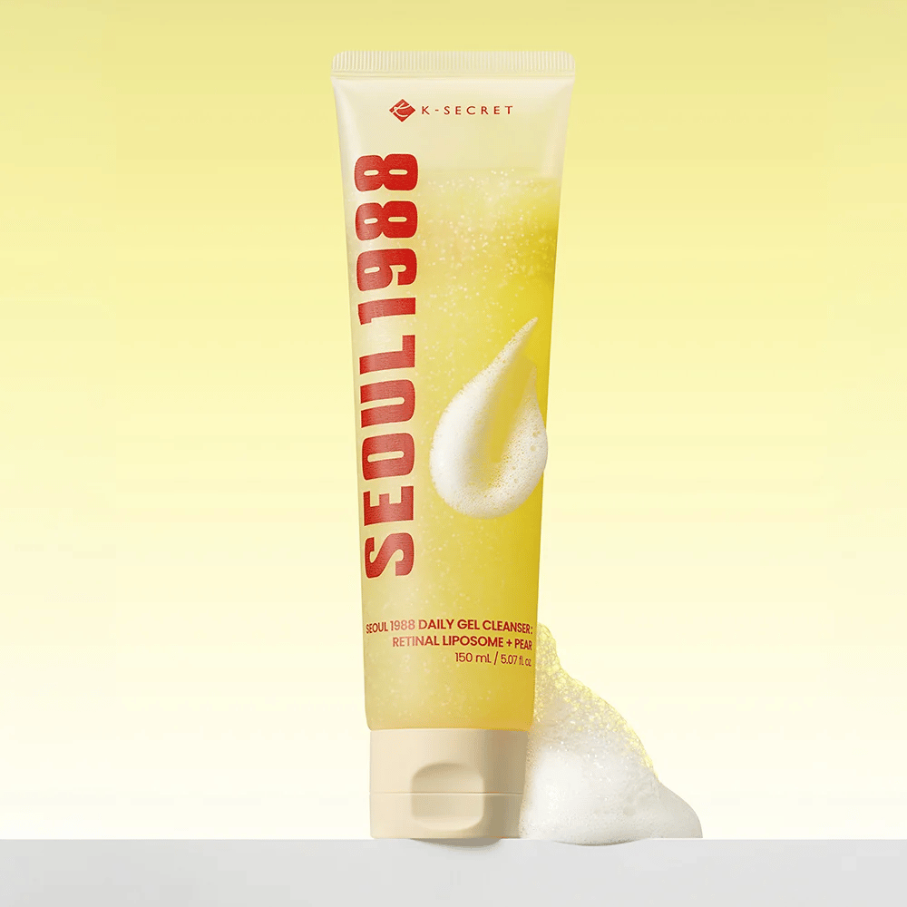 K-SECRET SEOUL 1988 Daily Gel Cleanser – vaahtoava kasvojenpuhdistusaine retinalilla ja päärynällä