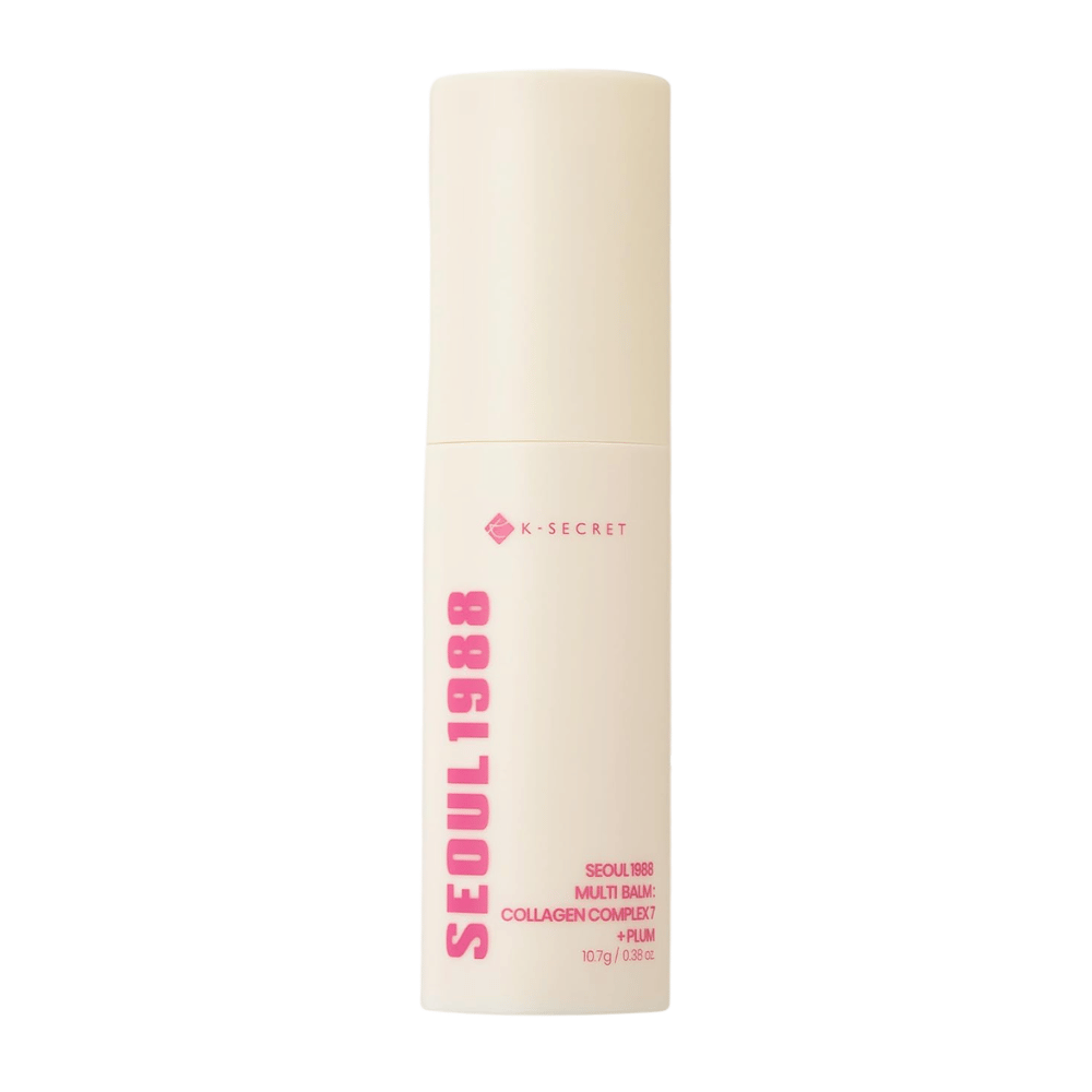 K-SECRET SEOUL 1988 Multi Balm Collagen Complex 7 + Plum 10,7 g – korealainen kosteuttava balm-puikko kasvoille ja kuiville ihoalueille.