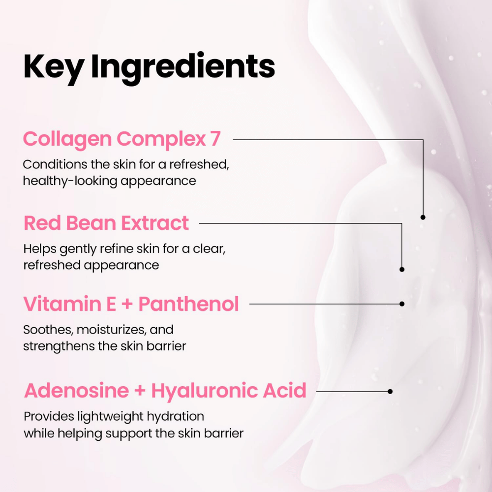 K-SECRET SEOUL 1988 Sleeping Mask – sisältää Collagen Complex 7:n, punapapuuutetta, E-vitamiinia, pantenolia, adenosiinia ja hyaluronihappoa.