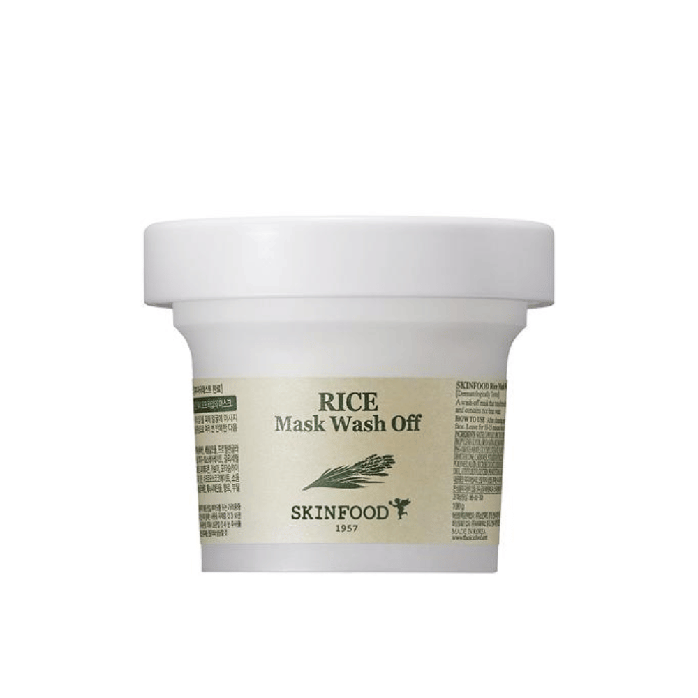 SKINFOOD:n Rice Mask Wash Off 120g on riisistä valmistettu ihovoide.