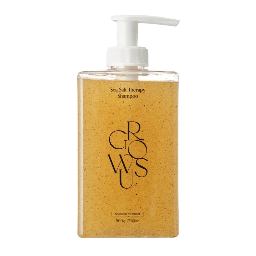GROWUS Sea Salt Therapy Shampoo 500 ml – kuoriva shampoo merisuolalla tasapainoiselle hiuspohjalle
