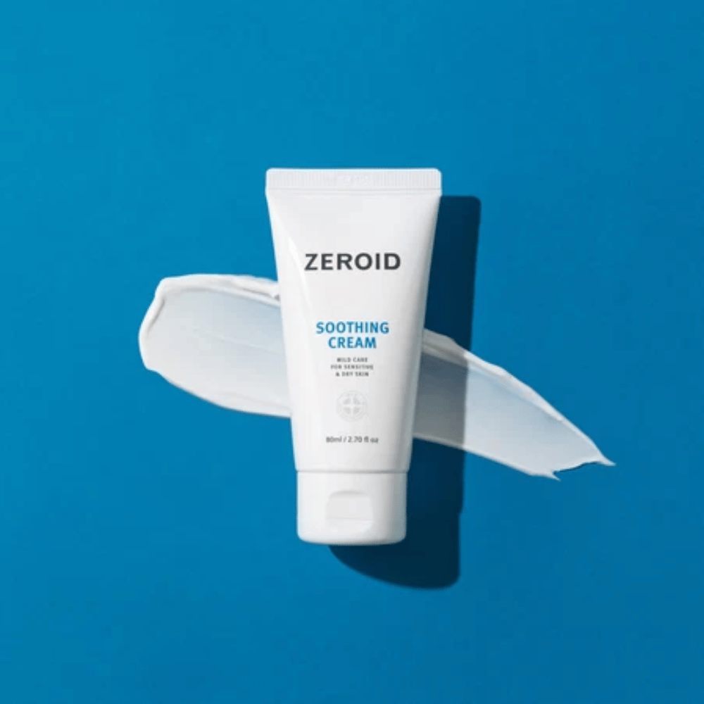 ZEROID Soothing Cream ihoa suojaavia ja kosteuttavia ominaisuuksia herkälle iholle