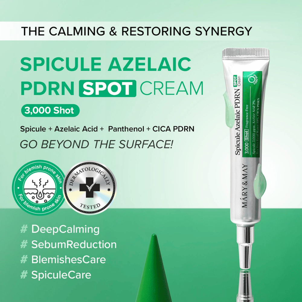 Mary&May Spicule Azelaic PDRN Spot Cream – hoitava täsmävoide epäpuhtauksille ja epätasapainoiselle iholle