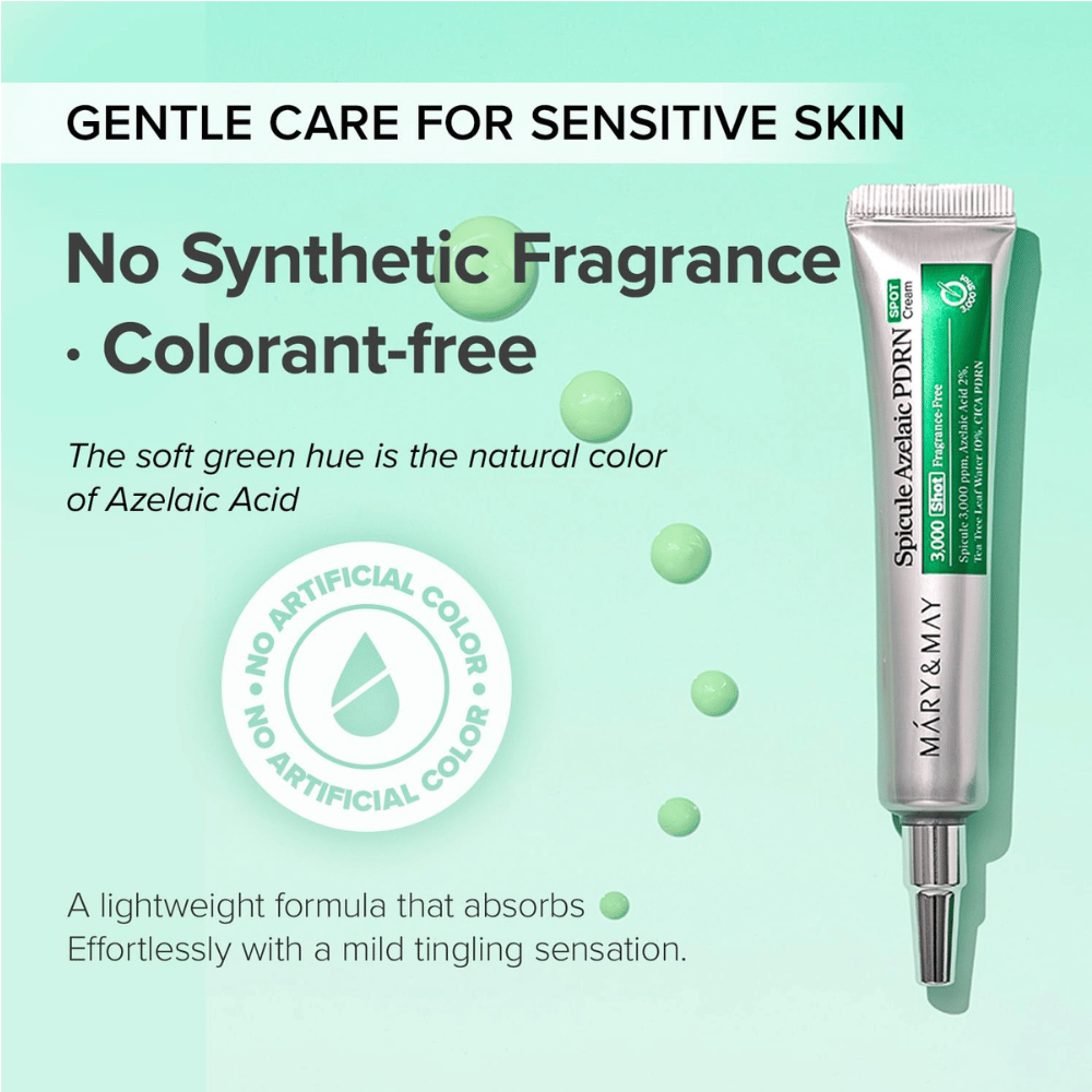 Mary&May Spicule Azelaic PDRN Spot Cream – hajusteeton atselaiinihappoa sisältävä täsmävoide