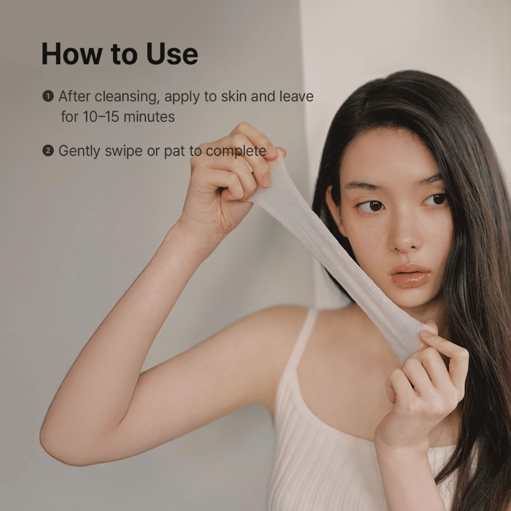 Kuva – käyttö (how to use)
Dr. Althea Stretchfit Calming Pad käytetään puhdistuksen jälkeen rauhoittavana kasvonaamiona, joka kosteuttaa ja viilentää ärtynyttä ihoa.