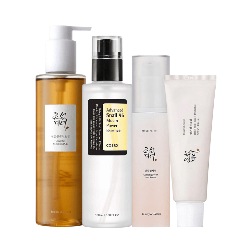 K-Beauty Summer Essentials Kit sisältää etanaseerumia ja ginseng-puhdistusöljyä.