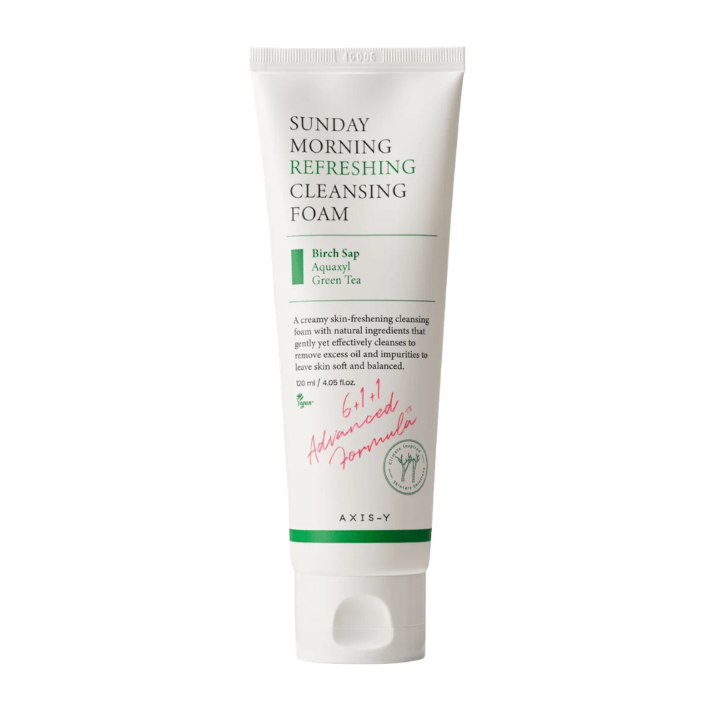 AXIS-Y Sunday Morning Refreshing Cleansing Foam 120 ml tuotekuva valkoista taustaa vasten