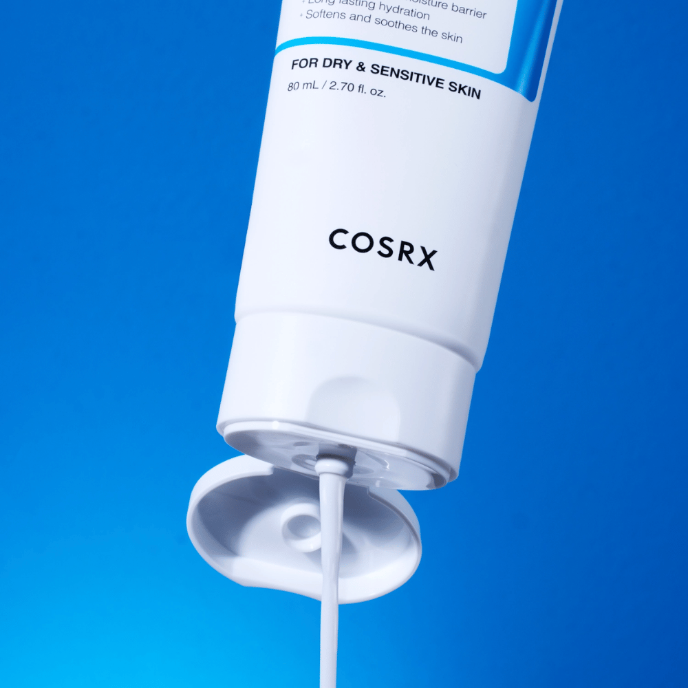 COSRX The Ceramide Skin Barrier Moisturizer voiteen tekstuurilla – suojamuuria vahvistava kasvovoide, joka antaa pitkäkestoista kosteutusta ja rauhoittaa herkkää ihoa.