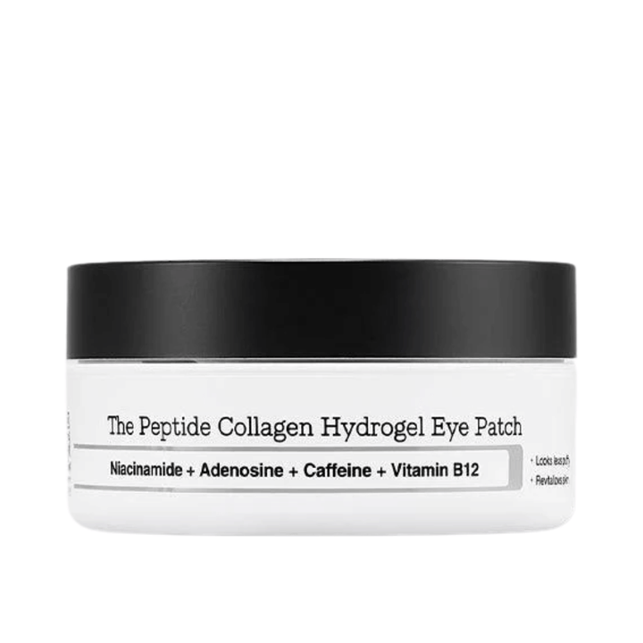 Tuotekuva COSRX Peptide Collagen Hydrogel Eye Patch – silmänympärysnaamio peptideillä ja B12-vitamiinilla hehkua ja kiinteyttä varten.