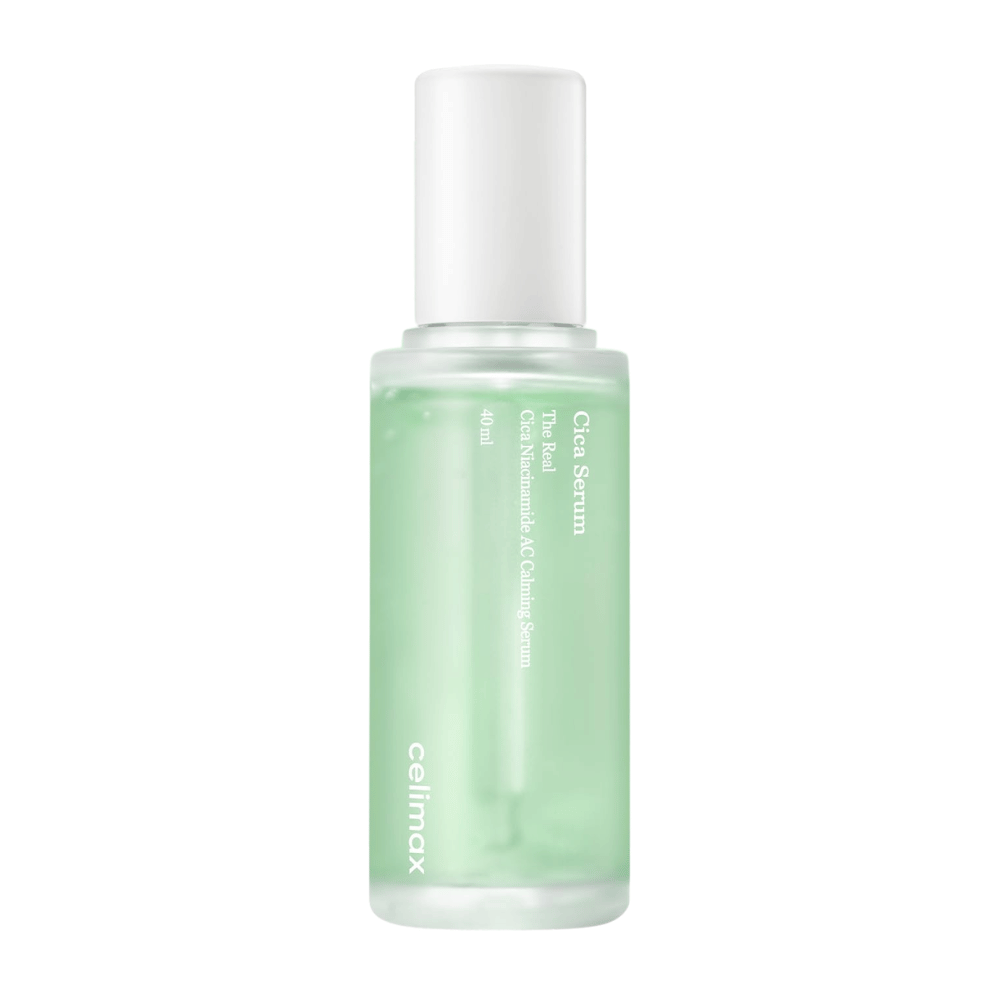 Celimax The Real Cica Niacinamide AC Calming Serum 40 ml tuotekuva valkoista taustaa vasten