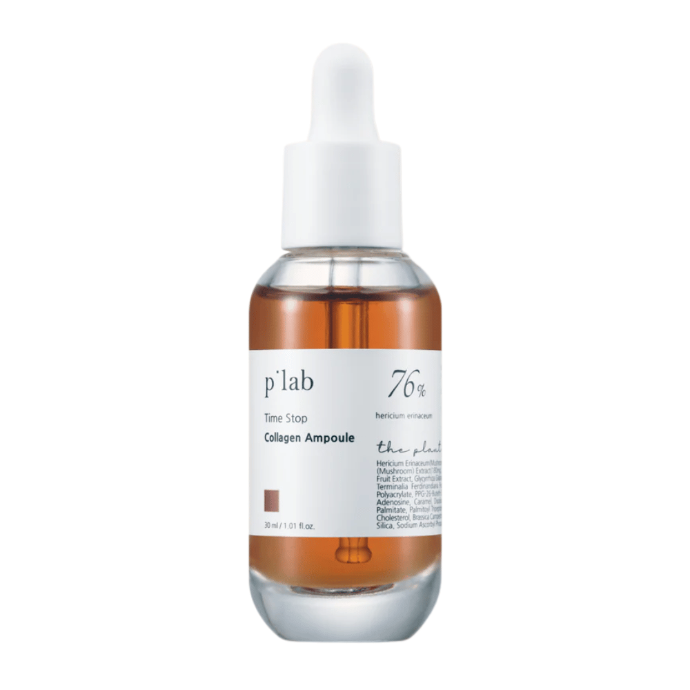 p’lab Time Stop Collagen Ampoule – Anti-aging ampulli kiinteämmälle ja kosteutetulle iholle.

🍄 76% Hericium Erinaceum -uute – Vahvistaa ihon elastisuutta ja edistää kollageenin tuotantoa.
💧 Syväkosteuttava – Ravitsee ja parantaa ihon rakennetta.
✨ Anti-aging vaikutus – Vähentää hienoja juonteita ja antaa nuorekasta hehkua.

Täydellinen kiinteämmälle ja säteilevämmälle iholle!