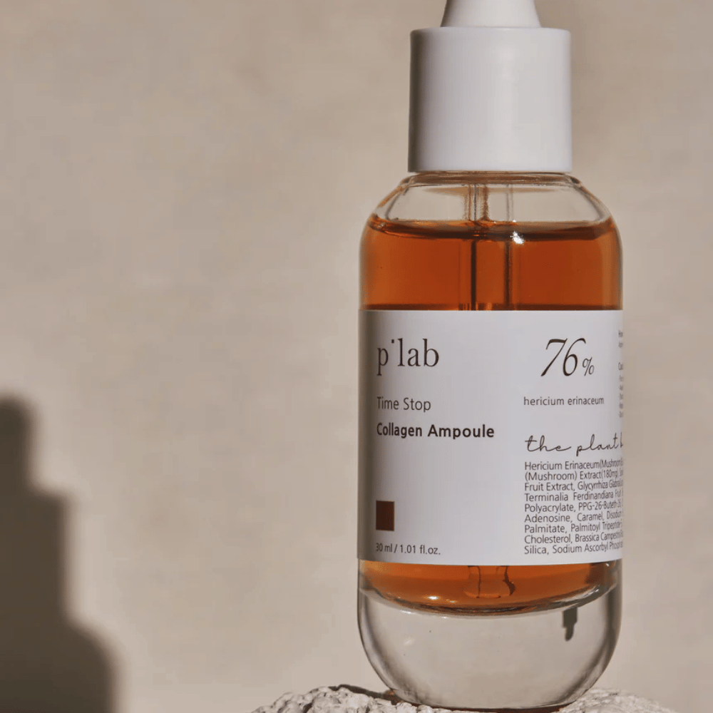 p’lab Time Stop Collagen Ampoule – Tehokas ampulli ihon elastisuudelle ja hehkulle.

🍄 76% Hericium Erinaceum -uute – Stimuloi kollageenin tuotantoa ja vahvistaa ihoa.
💧 Syväkosteuttava – Pehmentää ja parantaa ihon rakennetta.
✨ Anti-aging vaikutus – Vähentää hienoja juonteita ja tekee ihosta kiinteämmän.

Täydellinen nuorekkaalle ja säteilevälle iholle!