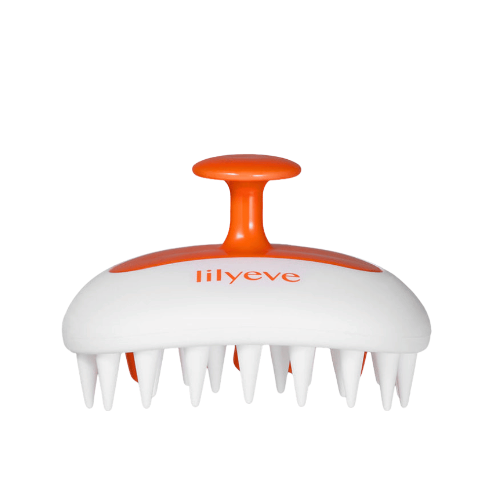 LILYEVE Two-Way Gua Sha Brush silikoninen hiuspohjaharja puhdistukseen, hierontaan ja rentoutumiseen