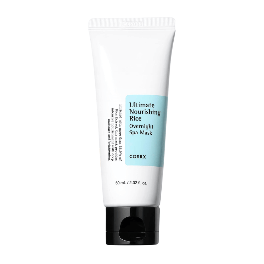 COSRX Ultimate Nourishing Rice Overnight Spa Mask 60 ml yönaamio riisiuutteella kosteutetulle ja kirkkaalle iholle