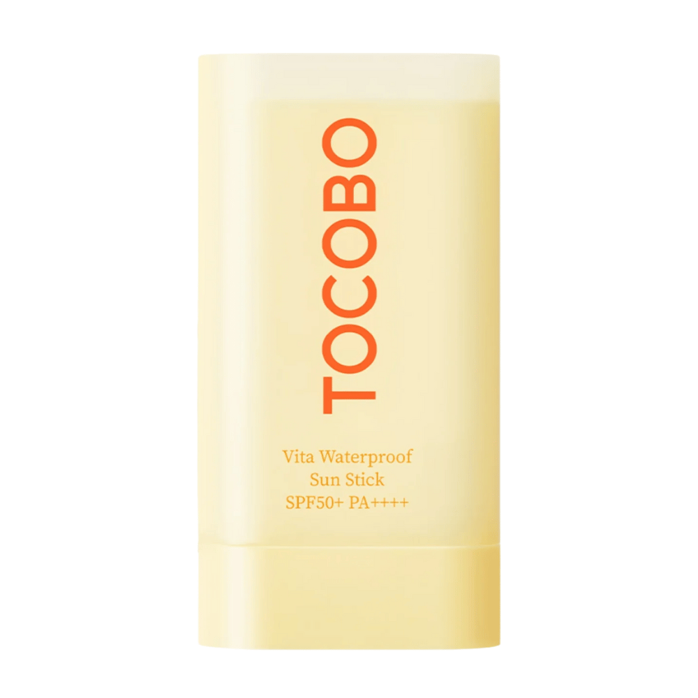 TOCOBO Vita Waterproof Sun Stick on aurinkosuojapuikko, jossa on SPF50+ PA++++ ja joka tarjoaa korkean suojan UV-säteiltä. Vedenkestävä, helppo levittää ja täydellinen herkälle iholle.