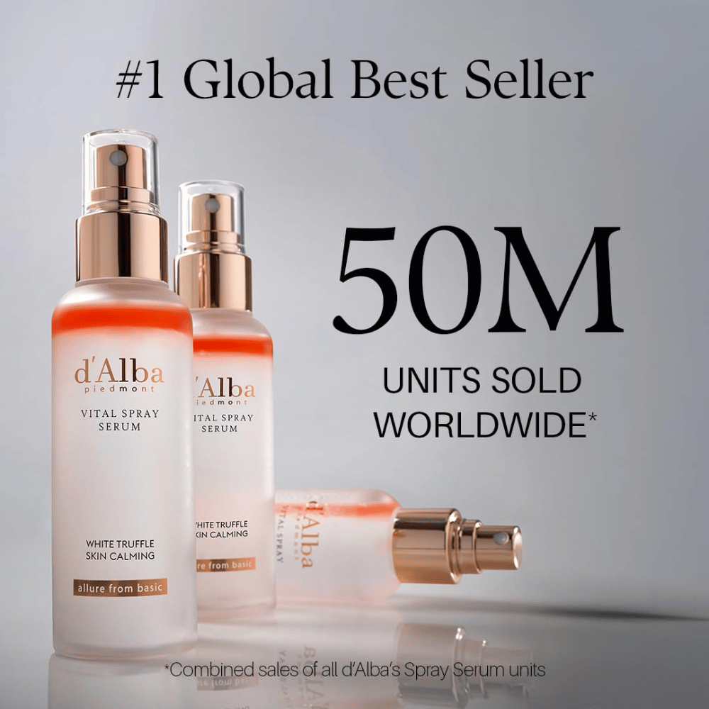 d'Alba White Truffle Vital Spray Serum – korealaisen d'Alba-merkin myydyin seerumi suihke