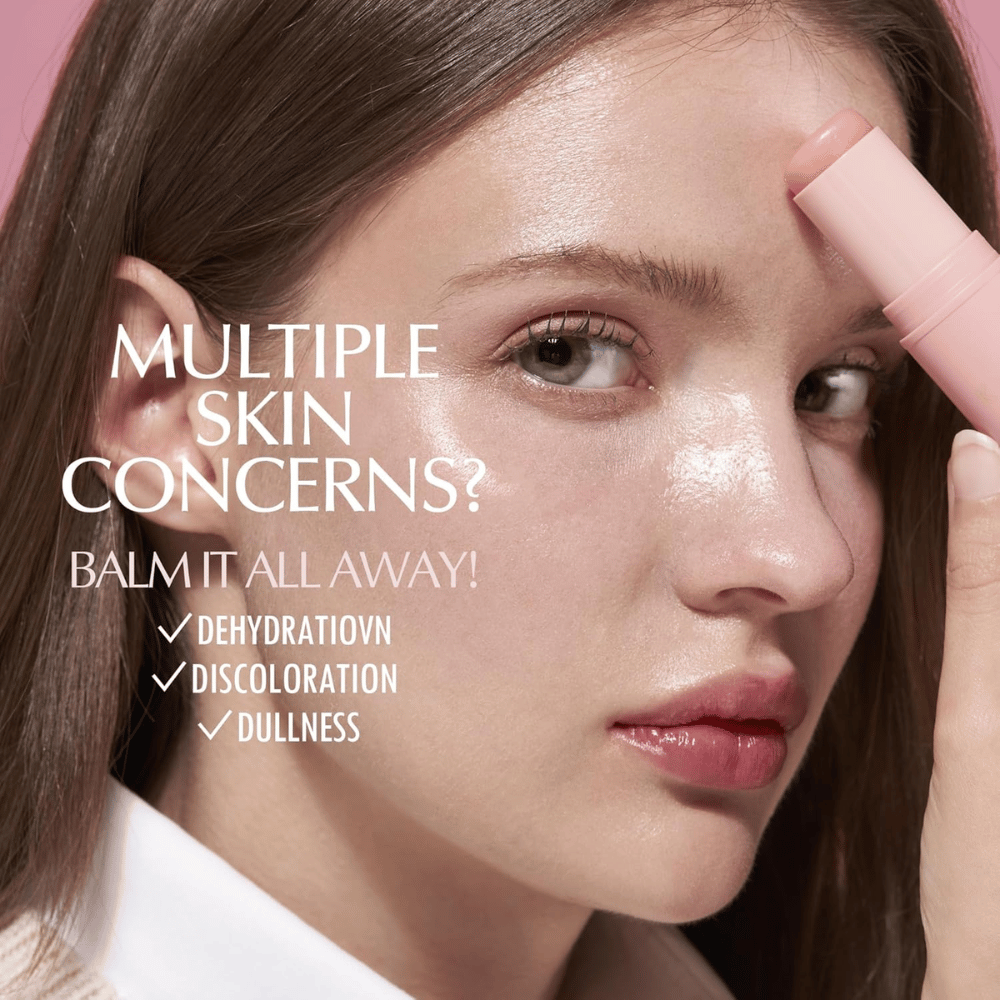 KAHI Wrinkle Bounce Multi Balm levitetään kasvoille kosteutusta, hehkua ja parannettua ihon kimmoisuutta varten kuivuuden ja kalpean ihon torjumiseksi.