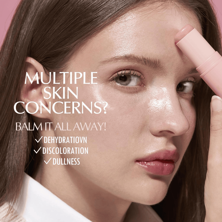 KAHI Wrinkle Bounce Multi Balm levitetään kasvoille kosteutusta, hehkua ja parannettua ihon kimmoisuutta varten kuivuuden ja kalpean ihon torjumiseksi.