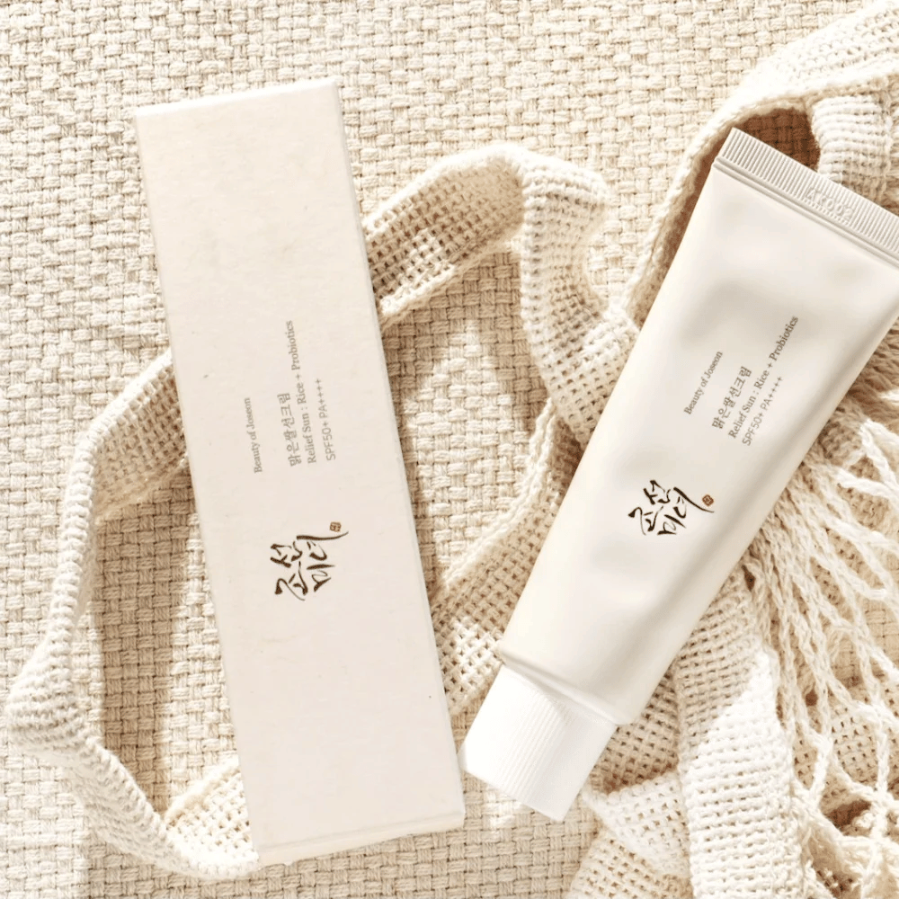 Beauty of Joseon Relief Sun SPF50+ PA++++ 50ml – kevyt aurinkovoide riisiuutteella ja probiooteilla päivittäiseen aurinkosuojaan ja kosteutukseen.
